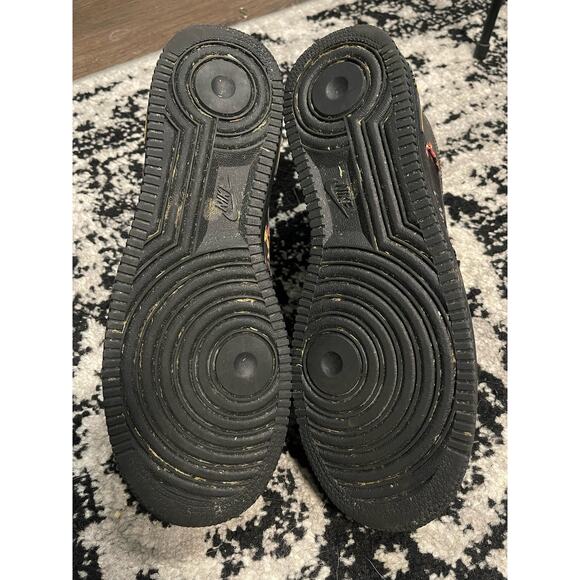 Nike Air Force 07' Sneakers LV8 Tropical Palm Black Mens Size 10 - Picture 5 of 7